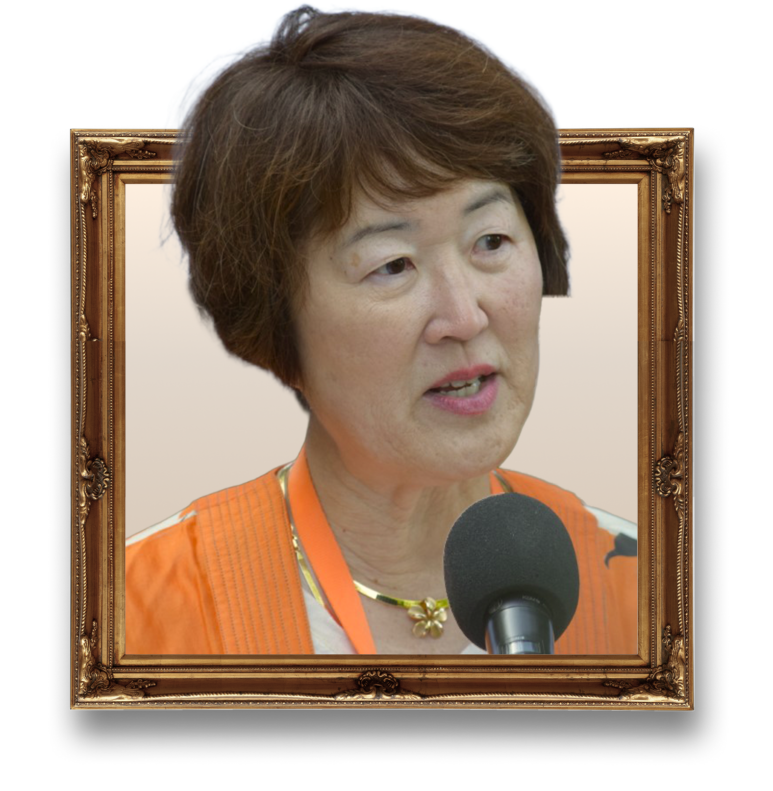 Carol Reitz framed portrait.