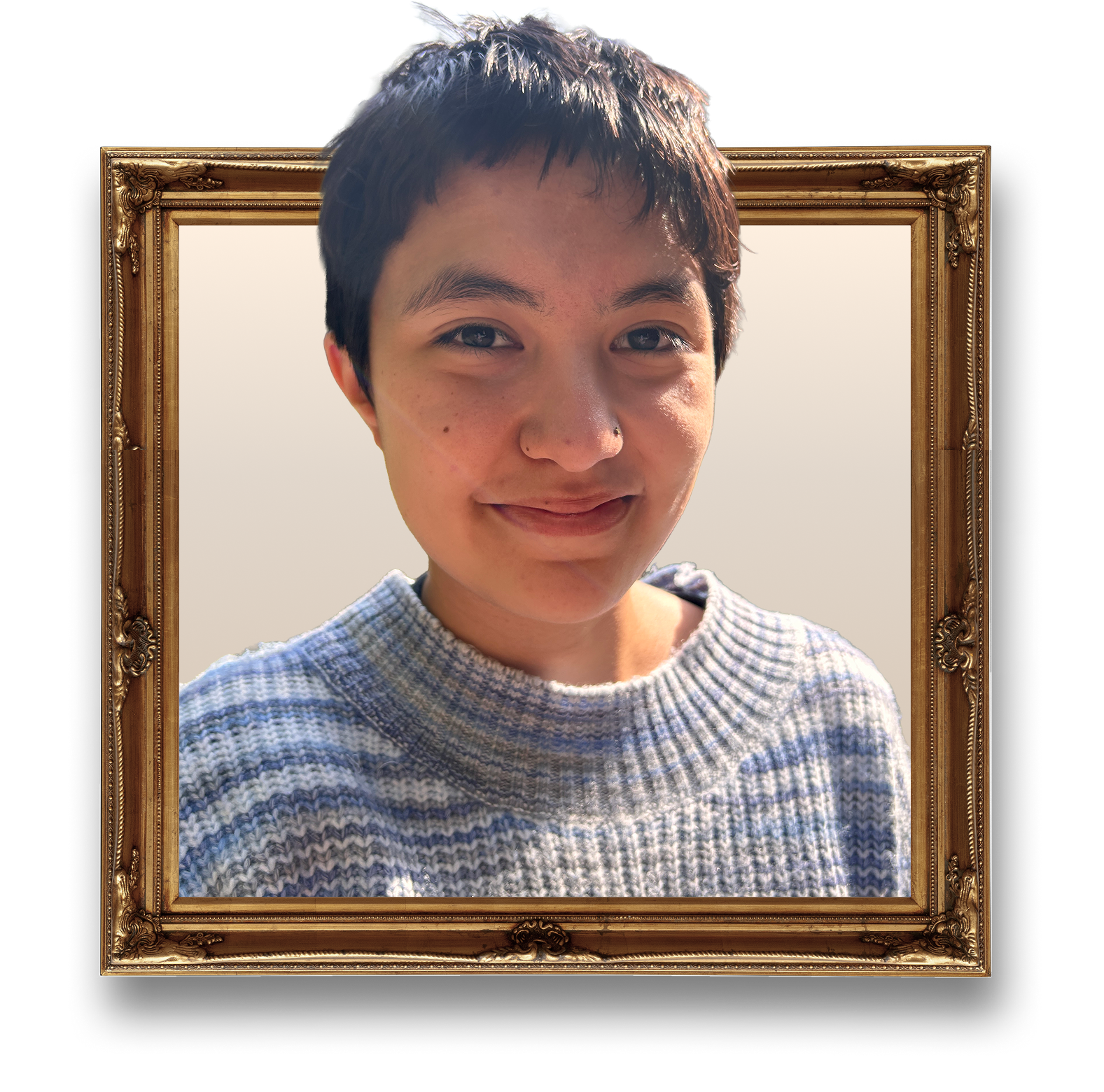 Maya Guggenheimer framed portrait.