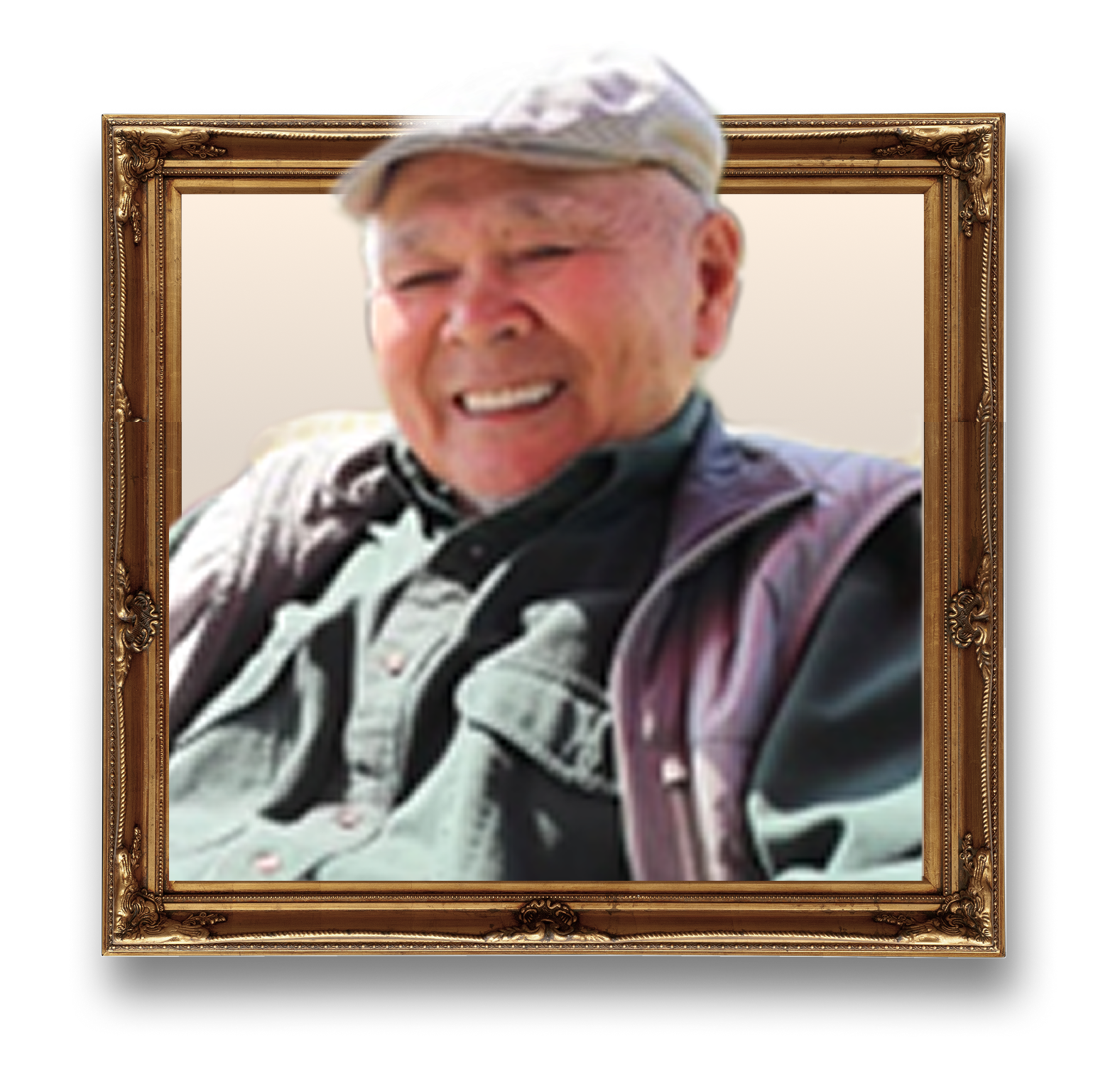 Sam Omoto framed portrait.