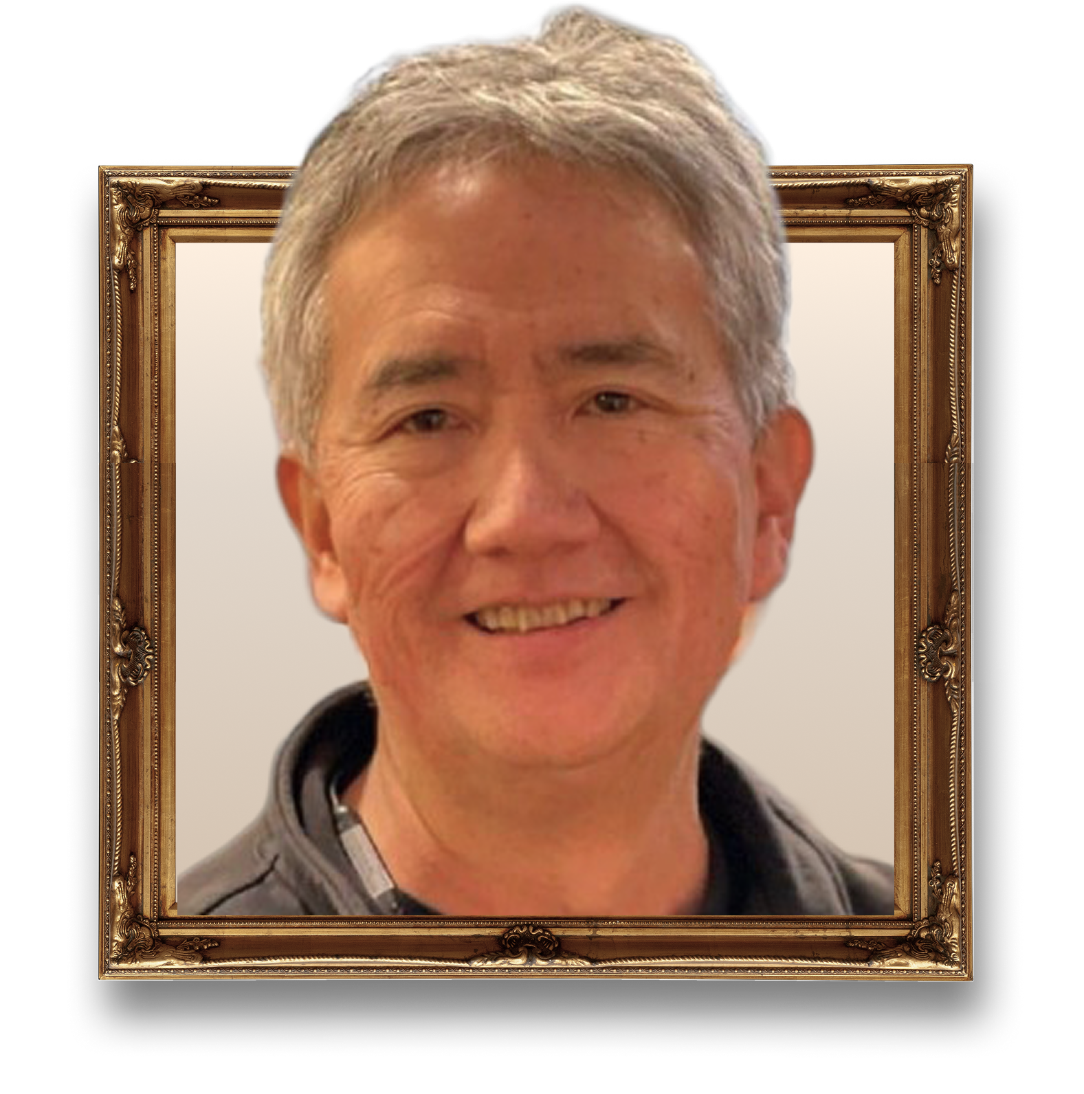 Vern Nakata framed portrait.