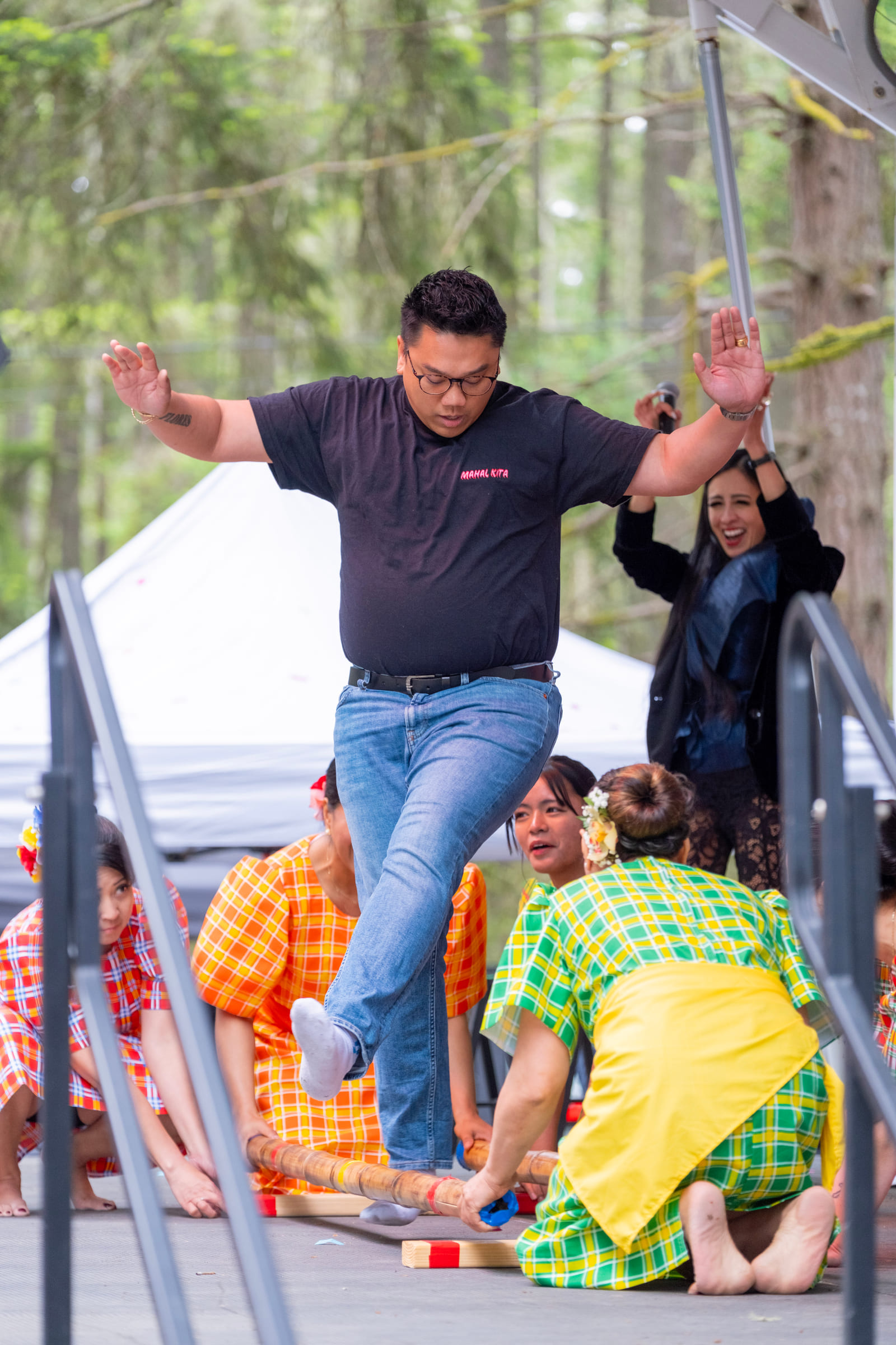 Helping volunteers welcome festival guests in 2025
