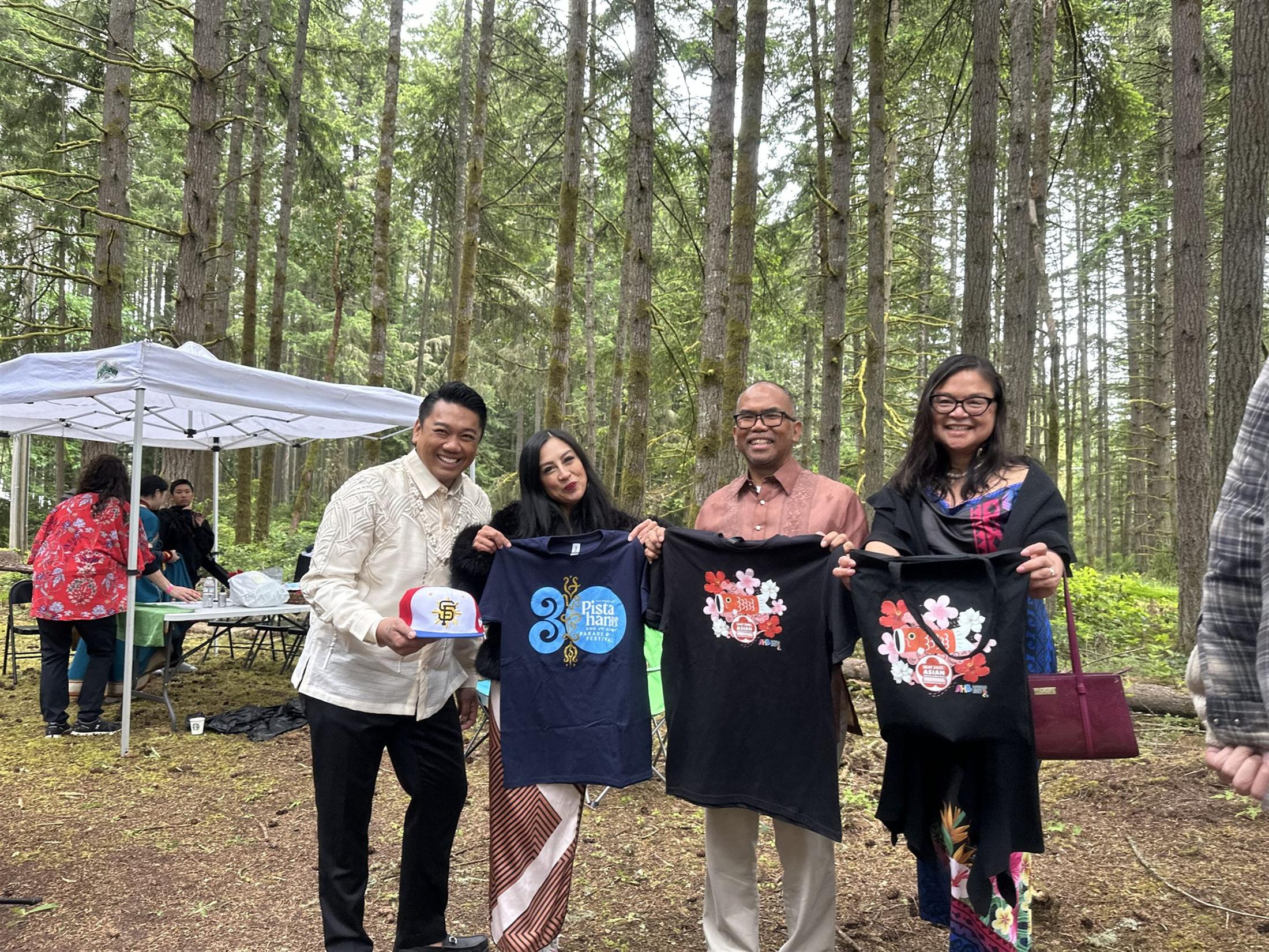AAHF and Pistahan leaders celebrating a partnership moment