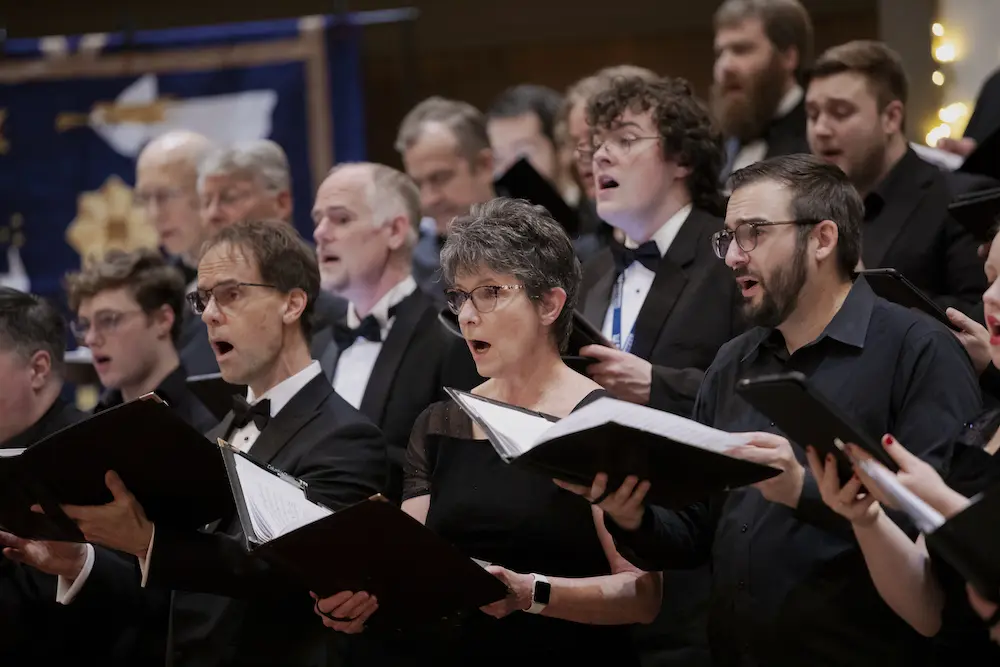 Columbia Choirs of Metropolitan Seattle in performance.