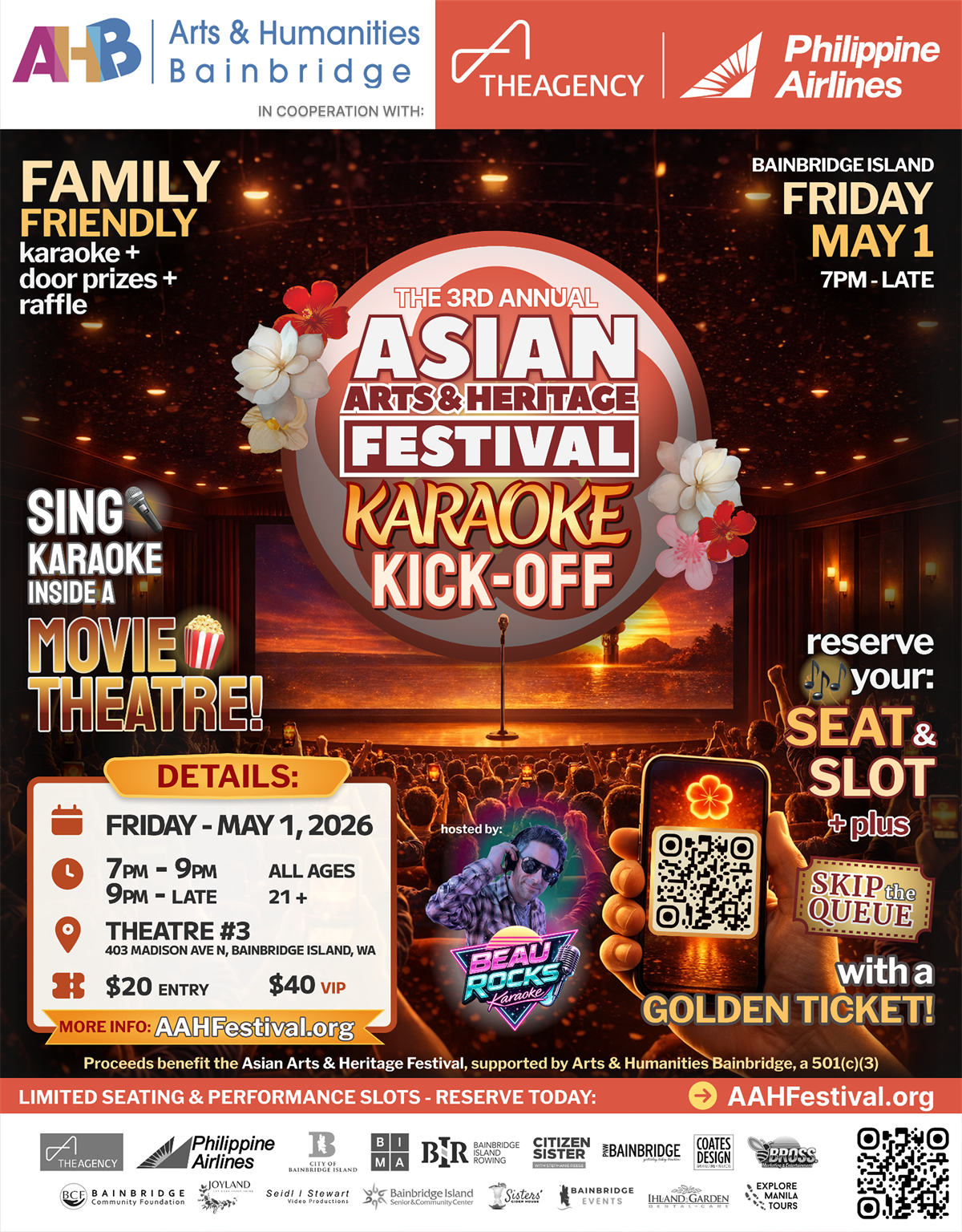 Karaoke Kick-Off flyer artwork used as a public promotional asset.